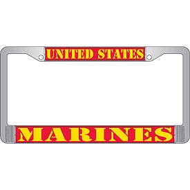 "UNITED STATES MARINES" LICENSE PLATE FRAME