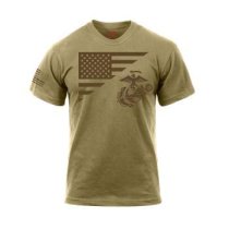 US Flag / USMC Eagle, Globe, & Anchor T Shirt