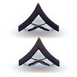 B. Lance Corporal (LCpl) Black Metal Chevrons