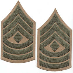 H First Sergeant (1sg Sgt) Khaki Chevrons