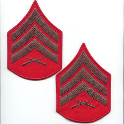 D Sergeant (Sgt) Alphas Chevrons