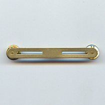 B - 2 Ribbons - Double Brass Bar