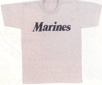 ″Marines″ Grey Kids T-Shirt