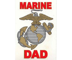 P - MARINE DAD DECAL