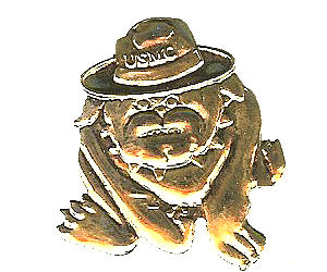 Marine Bull Dog Pin