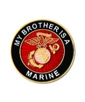 ″MY BROTHER IS A MARINE″ LAPEL PIN