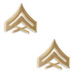 C. CPL GOLD SATIN/MAT FINISH CHEVRONS - PAIR