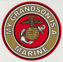 C - "MY GRANDSON IS A MARINE" DECAL