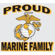 N - ″PROUD MARINE FAMILY″ DECAL