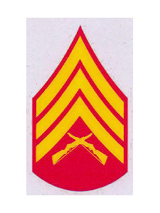 E5 - USMC SGT Decal