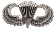 BASIC PARACHUTIST INSIGNIA (aka JUMP WINGS)