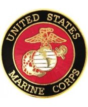 MARINE CORPS ROUND EGA PIN