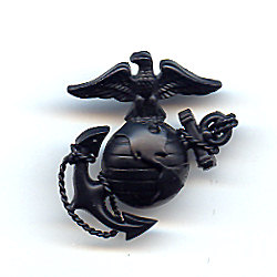 F. Black Garrison Officer Cap Device