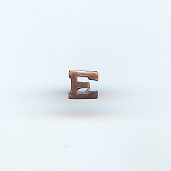 Bronze "E"